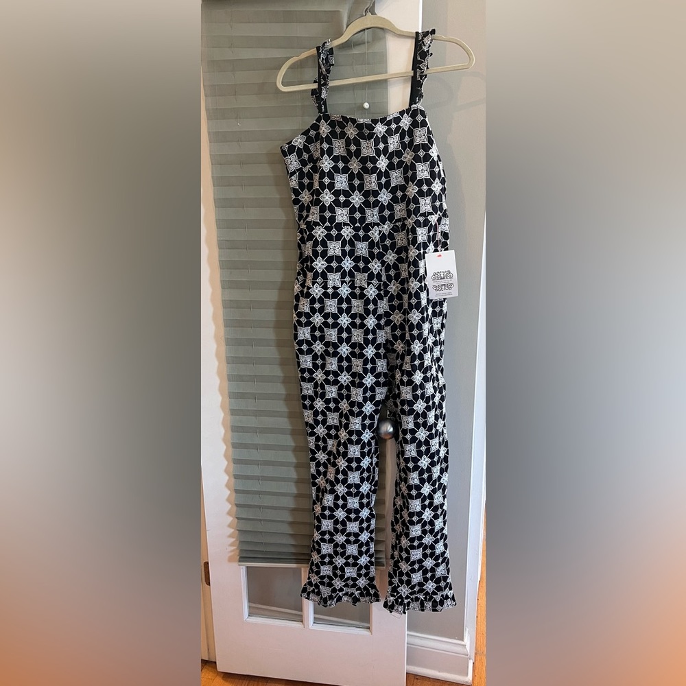 Black and white jumpsuit